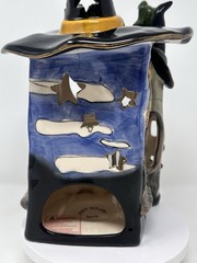 Blue Sky Clayworks Halloween The Witches Shop, Village House, Candle House, NEW