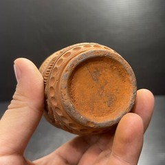 Unique Ancient Near Eastern Chlorite Stone Cup/Vase With Scene All Round