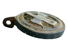 Copper alloy Roman zoomorphic eagle seal box lid circa 1st-2nd century AD