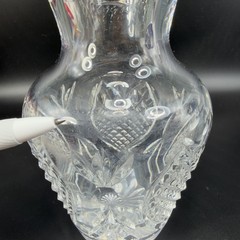Waterford Lead Crystal Wedding Heirloom Vase Wedge Cut Discontinued Heavy Clear