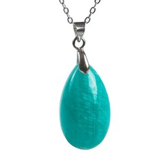 Natural Beautiful ice Amazonite Quartz Crystal Beads Pendant