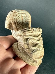 MUSEUM QUALITY ANCIENT PRE COLUMBIAN STONE CARVED TAINO STATUE FIGURINE C 900AD
