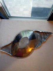 VTG 1990s Paradigm Exclusive Cast Aluminum Horn Shell Catch All Decorative Dish