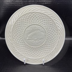 Belleek Christmas 9inch Plate Dish Fine Porcelain 1980 The Hedgehog Ireland VTG