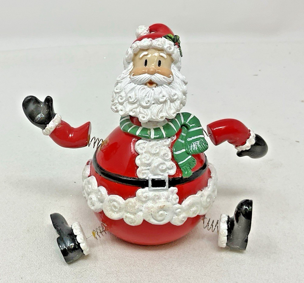 FITZ & FLOYD Jiggling Bobblehead Santa Christmas Décor Figurine (2005)