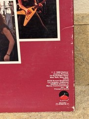 METALLICA – MASTER OF PUPPETS – VINYL LP – WITH PROMOTIONAL HYPE STICKER – RARE!