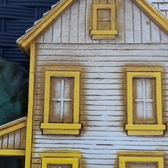 Vintage 1975 HOMCO Plastic Wall Plaques Red Barn And Farmhouse Kitchen Wall Art