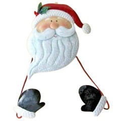Home Interiors & Gifts Santa Wreath Holder NIB
