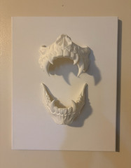 3D printed Vampire decor ,Wall Art, horror Halloween decor , gothic
