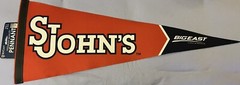 ST JOHNS PENNANT BIG EAST NY RED STORM BASKETBALL QUEENS MSG BANNER