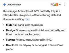 VINTAGE SIGNED ARTHUR COURT BUTTERFLY COLLECTIBLE (1997) Neiman Marcus EUC