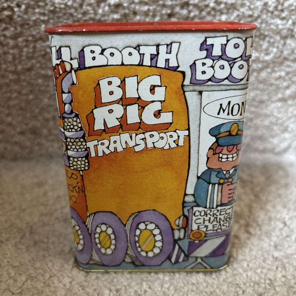 Rare Vintage Hallmark Metal Bank Toll Booth Big Rig Transport
