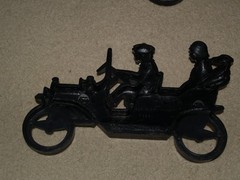 Vintage HOMCO #7357 #7359 Plastic Wall Hanging Plaques Car Bike 1975 Old 1920