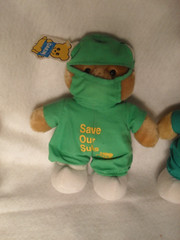 Doctor Plush Bears Set Of 3 In Scrubs From 1990’s But NEW Salesman Samples