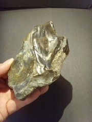 Lower Paleolithic – Chunky Acheulean notched chopper. c.450,000 BP.