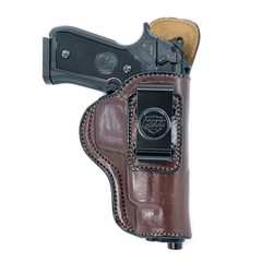 Maxx Carry IWB Leather Holster for Beretta 92FS, Brown, Right-Hand Draw