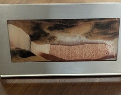 Exotic Sands Moving Sand Art By William Tabar Silver Metal Frame Made In USA