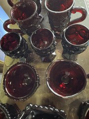 Vtg. Lot of Avon Ruby Red 1876 Cape Cod.