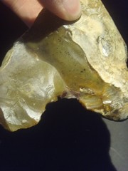 Lower Paleolithic – Large Acheulean notched tool. c.450,000 BP.