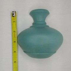 1990 Homco Plastic Wall Hanging Blue Pot Pitcher Vase
