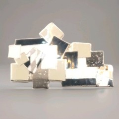 Vintage Brooch By Beppe Caturegli “Monochroma ll” for Acme Studios L.A. 0269