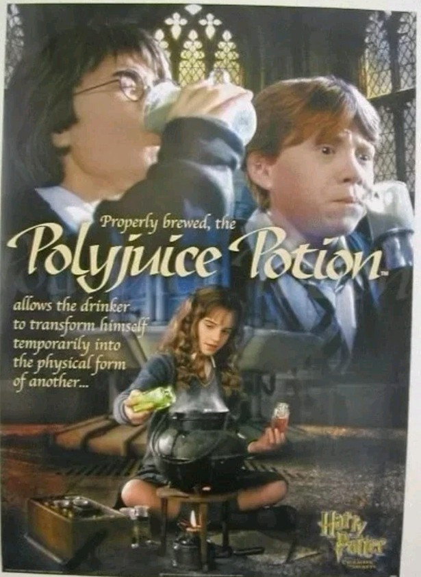 NOS Sealed Harry Potter Emma Watson Poly +2 Juice Potion Chamber Secrets Poster