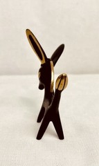 MCM Taxco Mexico Mixed Metal Donkey Brass Copper Metales Casados Figurine VTG