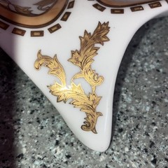 VeryRARE Vintage T.Bavaria Gold Geometric Trim Cameo TrinketTray.Excellent shape