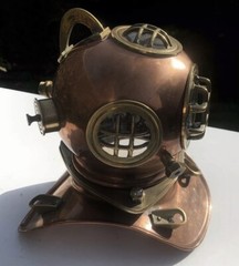 Rolex Watch Advertising Display Shop Window Copper Deep Sea Divers Helmet