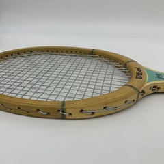 VTG 1970s Wilson Jet Billie Jean King Strata-Bow Blue 4 5/8 Tennis Racket 27″L