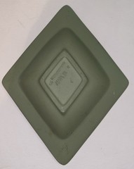 Vintage Wedgwood Jasperware Green Diamond Shaped Trinket Dish