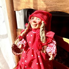 Vintage Christmas Tregaardens Julehus Art Doll: Handpainted from Norway