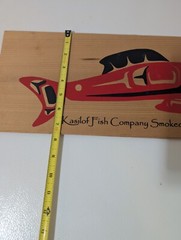 Vtg. Kasilif Fish Co. Woo Plaque Barware Man Cave Decor Sushi Bar