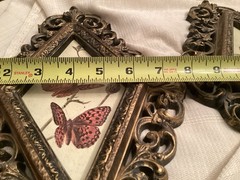 Pair Of Vintage Burwwod Or Homco Butterfly Wall Plaques 1970/1980