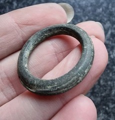 Celtic Ring Proto Money Ancient Currency Bronze 28mm Antique Detecting Find (11)