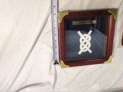 Set Of Two Nautical Knots Display Shadowboxes. Dartmouth Devon Bounty Arts.