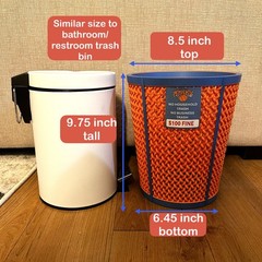 NY Knicks Trash Can – Basketball Gift Viral Blue Orange Trash Can
