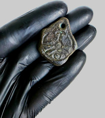 300 BC Ancient Carved Engraved Gemstone Pendant Medallion Wearable Amulet Unisex