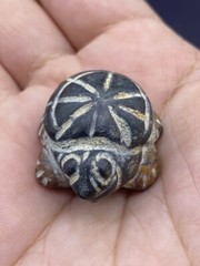 Rare Beautiful Natural Jasper Stone Authentic Near Eastern Turtle 🐢 Amulet BEAD