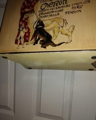 Art Deco Style Painted French Shopping Bag