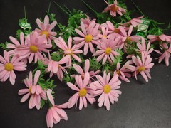 12 Stems Genuine 1960s Vintage Plastic Flowers – Marguerite Daisy 8 inches by 2″