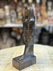 Solid Stone Ancient Egyptian Antiques Wadjet Uraeus Statue Artifact Figurine