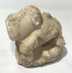 Rare Ancinet Old Bactrain Era Amziing Wild Animal Statue Amulet Albstar Stone