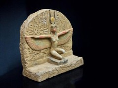 Rare Antique Stone Isis God Statue Ancient Egyptian Antiquities B.C Pharaonic