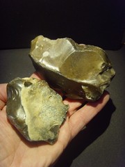 Lower Paleolithic – Two very Fine Acheulean scrapers. c.450,000 BP.