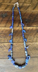 Ancient Lapis Lazuli Beads Bactrian Strand C.300 BC Necklace Jewelry Sterling S
