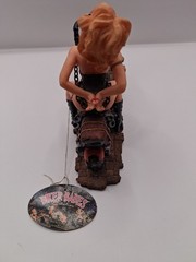 Biker Babes Collection Hand Made. Hand Painted Motorcycle Sexy Staute 8 Inches