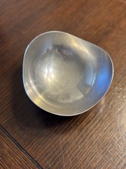 Stainless Steel Tri-Corner 5” Trinket Bowl Made In Denmark