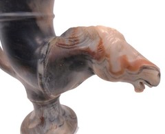 RARE Ancient Style Horse Head Libation Vessel Rhyton Drinking Cup Horns Pls Read