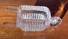 Vintage Princess House Lead Crystal Wheelbarrow Trinket Candy Dish Germany 5”